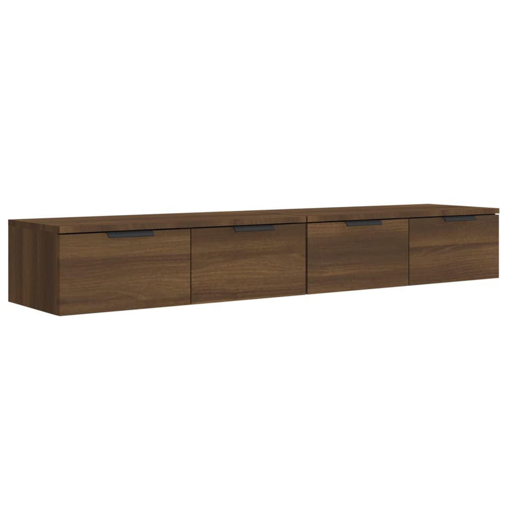 Wandschränke 2 Stk. Weiß 68x30x20 cm Holzwerkstoff