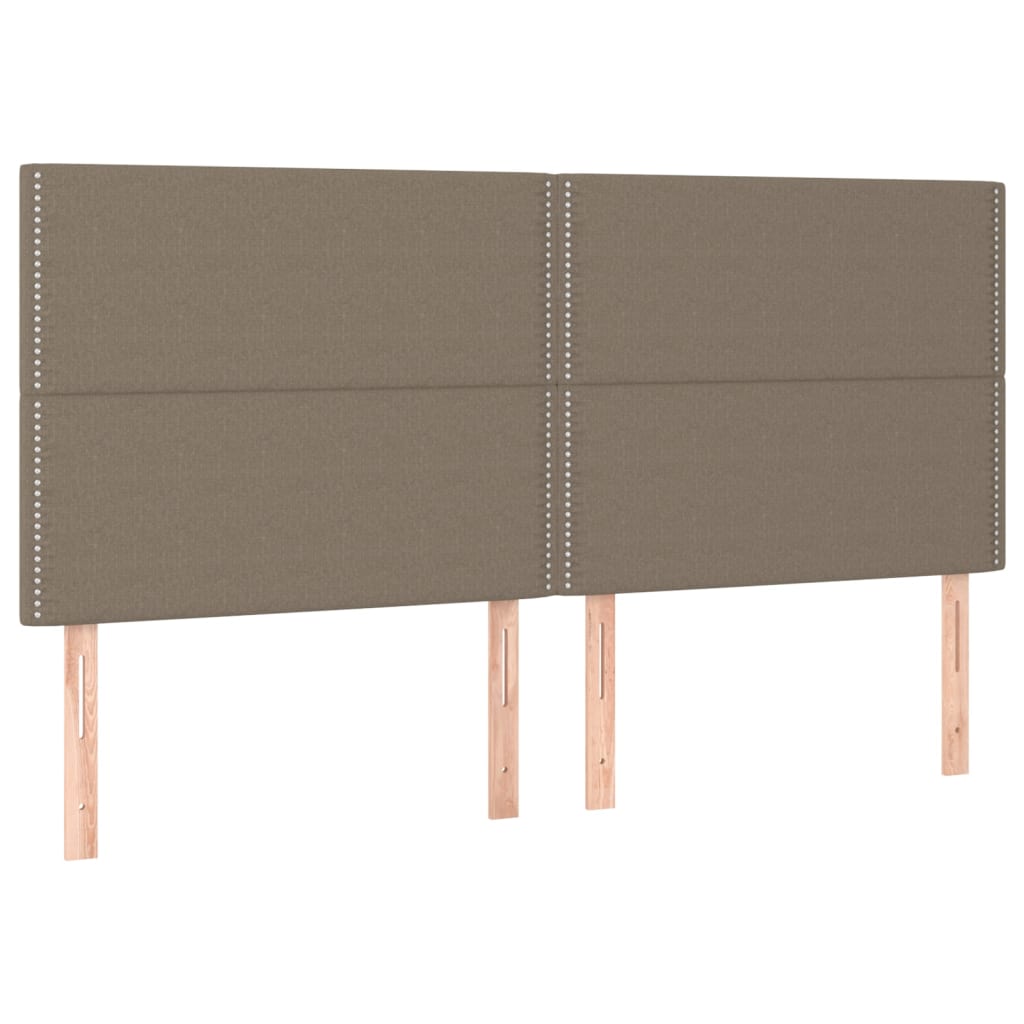 Kopfteil Dunkelgrau 80 x 5 x 118/128 cm Stoff