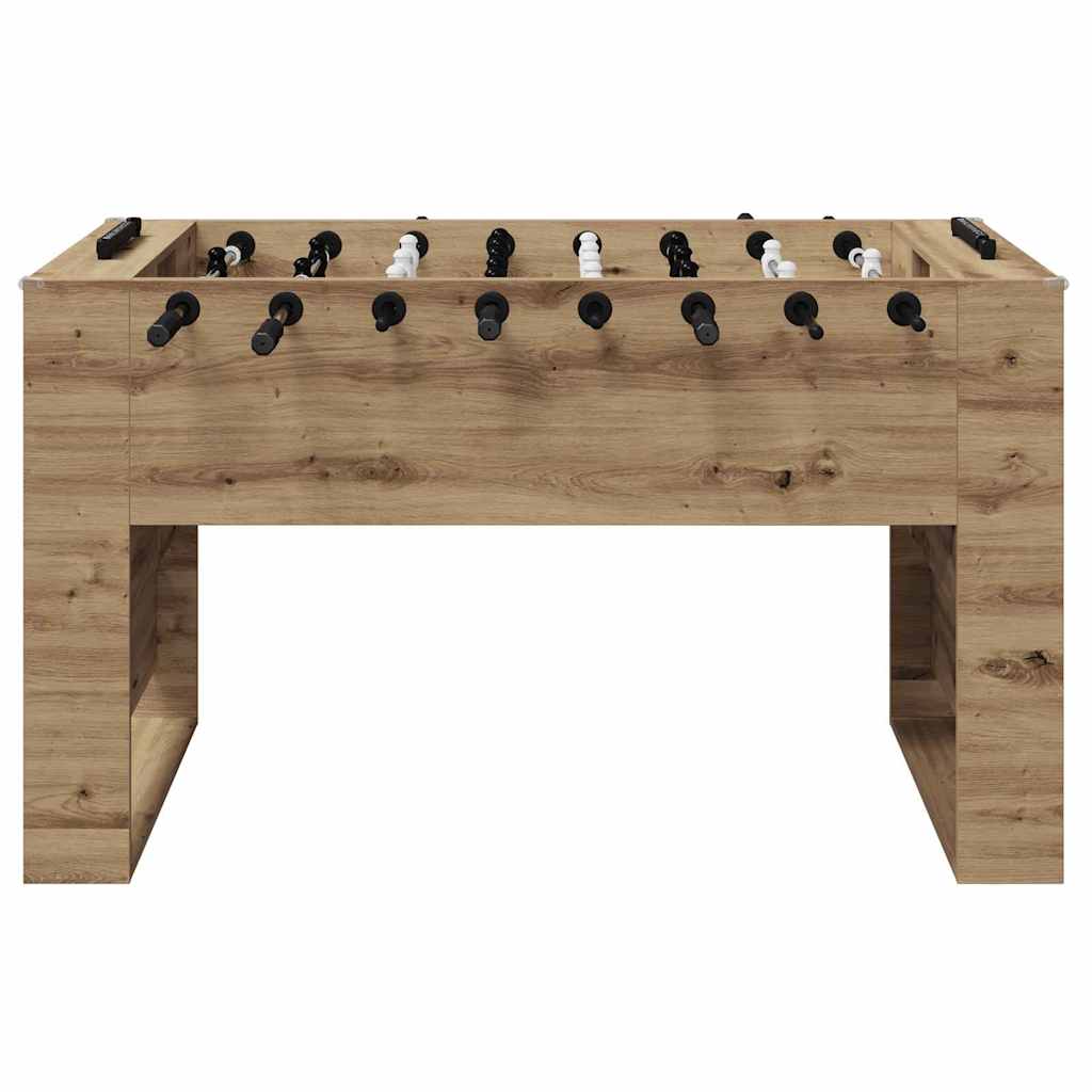 Tischfußballtisch Weiß 146,5 x 74 x 85 cm Holzwerkstoff