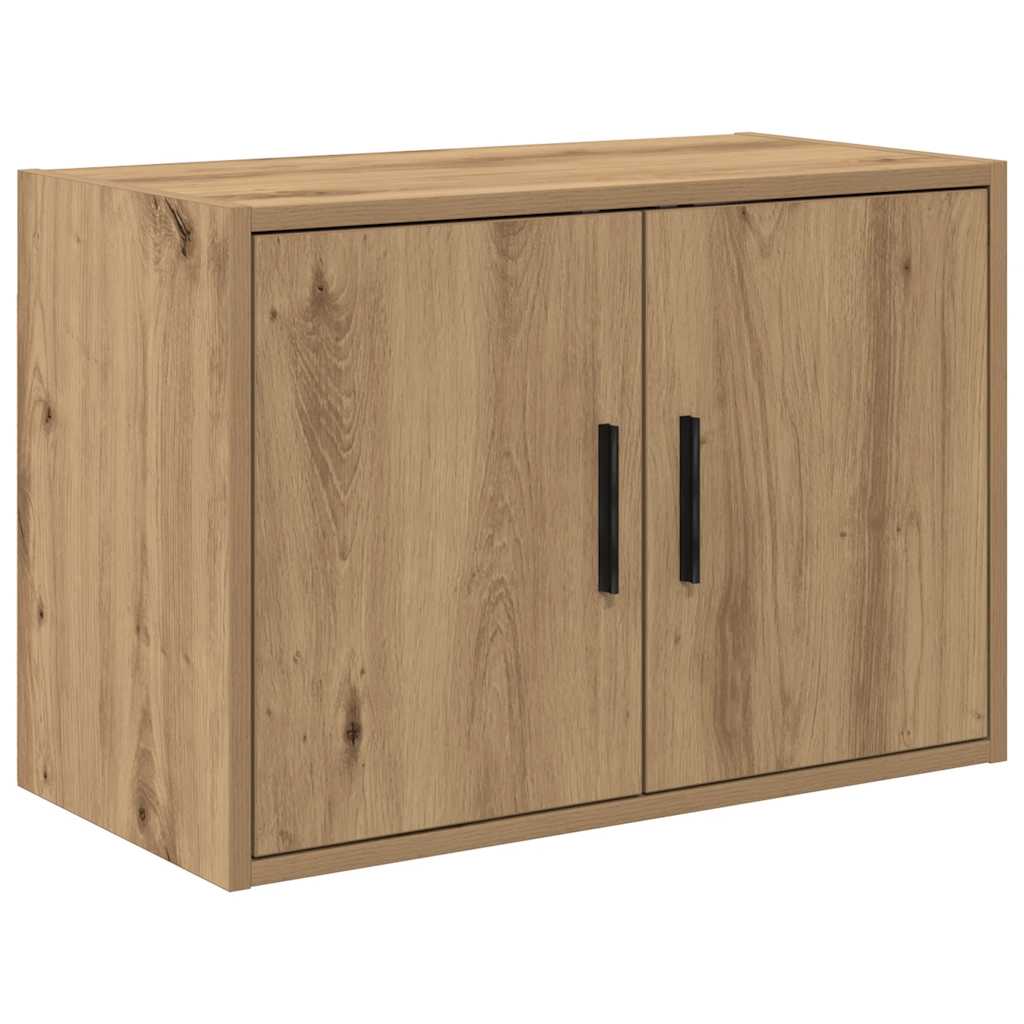 Garagenschränke 2 Stk. Schwarz Holzwerkstoff