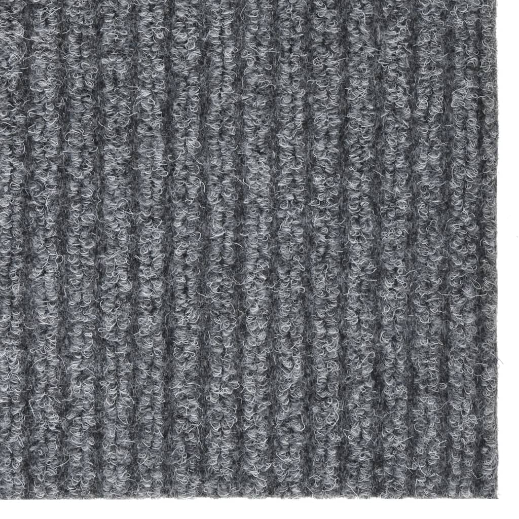Teppichläufer Grau 80 x 150 cm Stoff