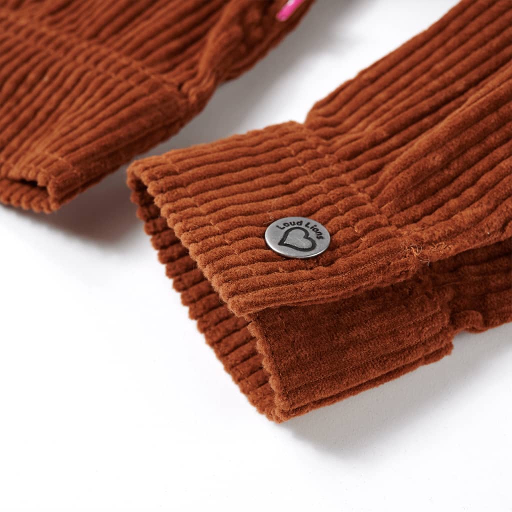 Kinderjacke Cord Cognac 104
