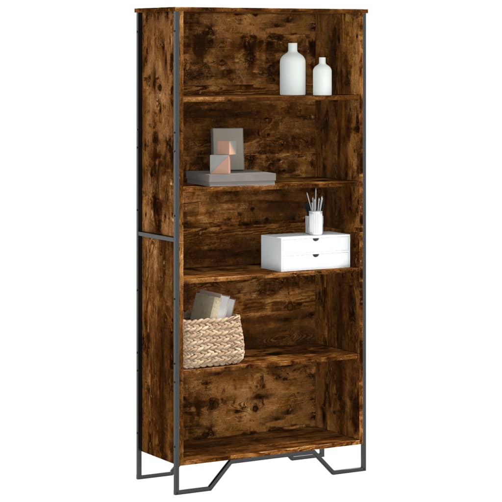 Bücherregal Schwarz 80x31x169 cm Holzwerkstoff