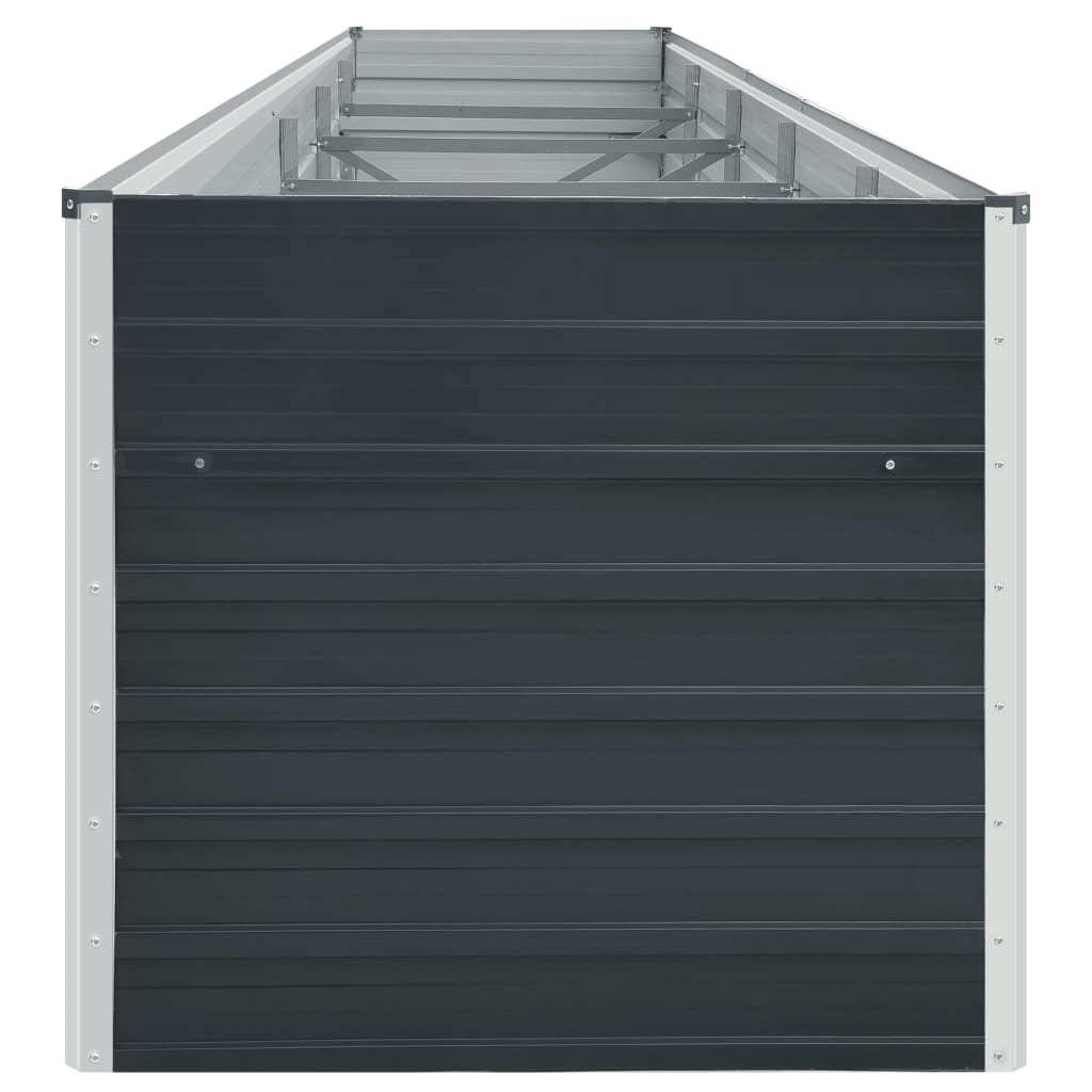 Hochbeet Anthrazit 160 x 80 x 77 cm Verzinkter Stahl
