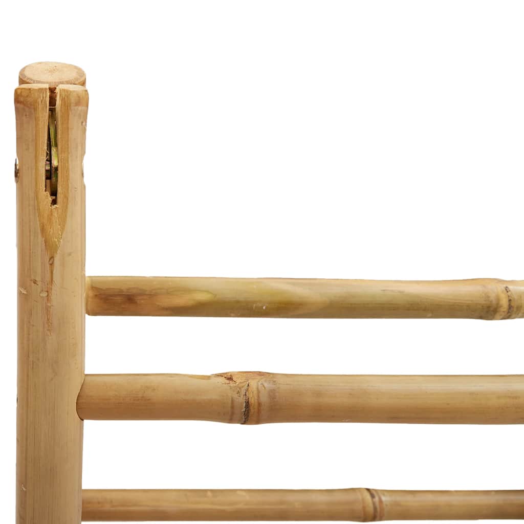Doppel-Handtuchleiter mit fünf Bambussprossen 50 x 160 cm