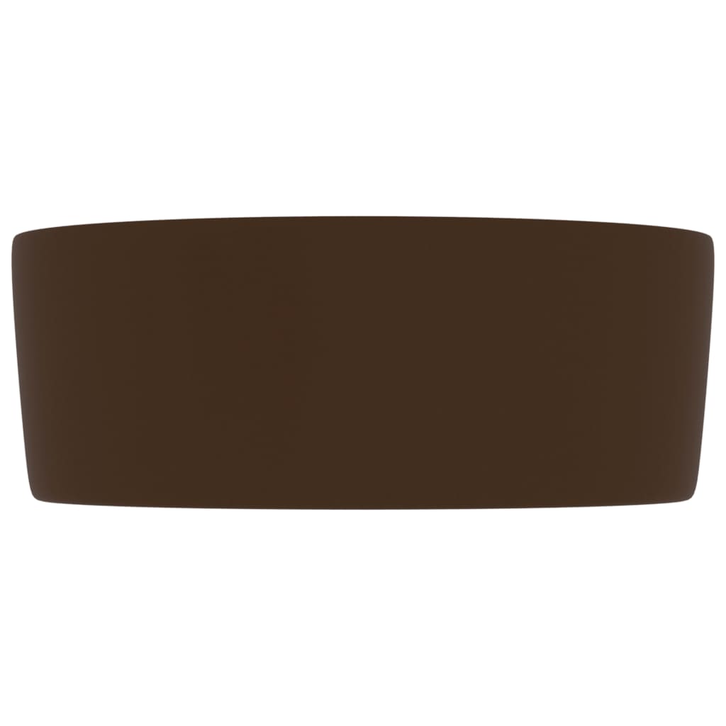 Luxuriöses Waschbecken Rund Matt Weiß 40x15 cm Keramik
