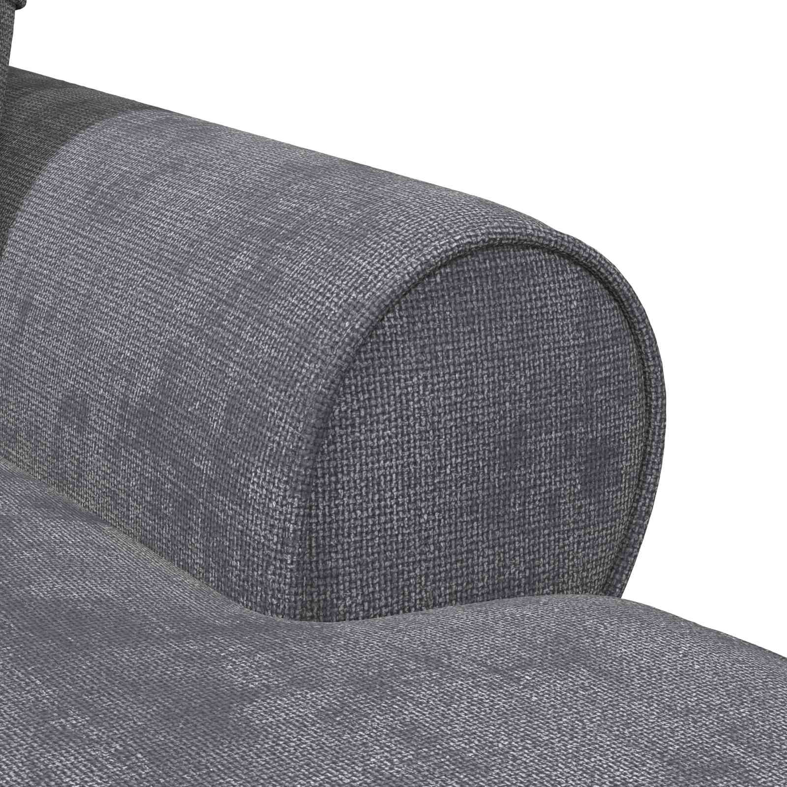 Chaise Lounge mit Rock mit Kissen Creme 157 x 91 x 91 cm ARES