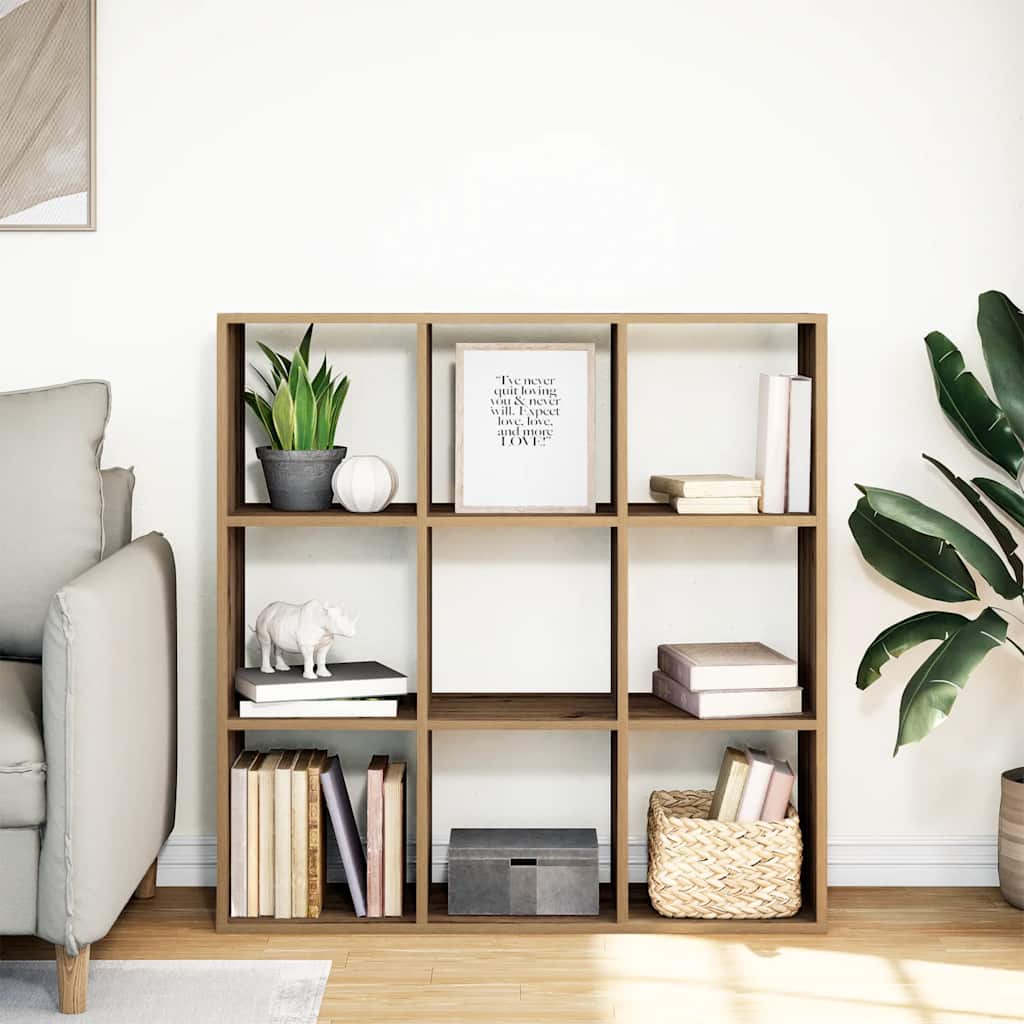 Bücherregal Weiß 137,5x29x137,5 cm Holzwerkstoff