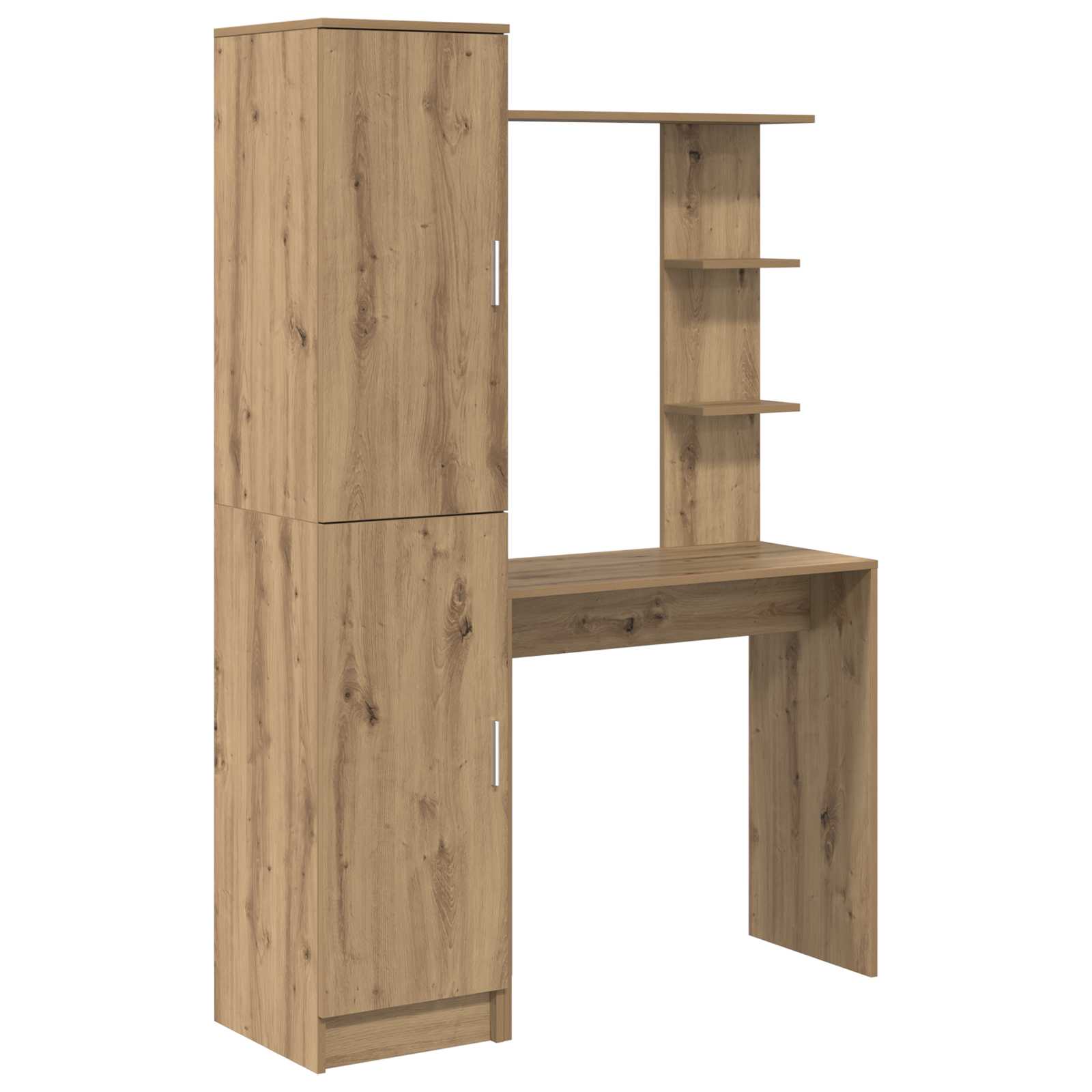 Schreibtisch 2 pcs Schwarz Eichen-Optik
