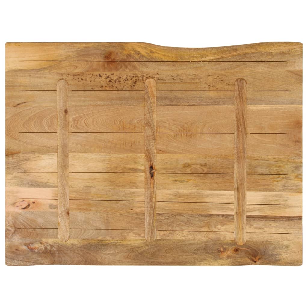 Tischplatte 40x40x2,5 cm Rechteckig Massivholz Akazie Baumkante