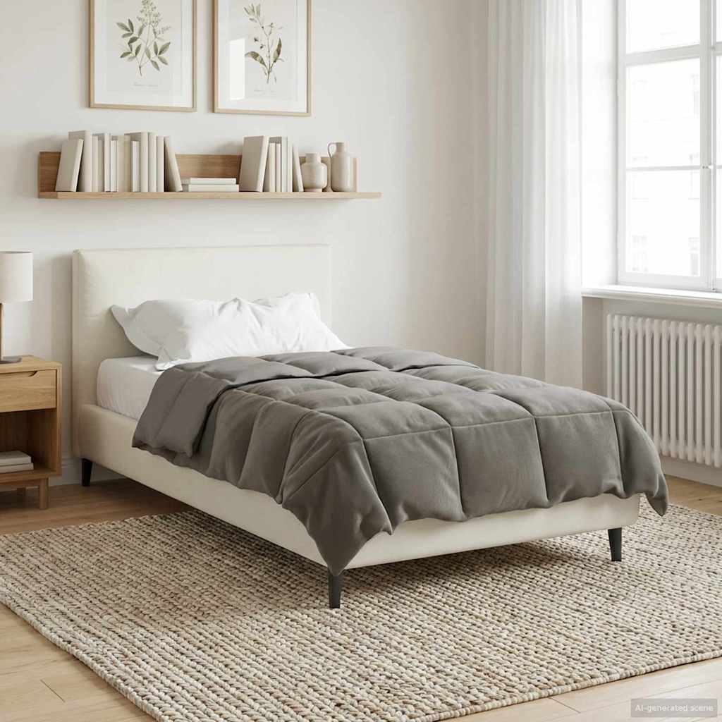 Ganzjahresbettdecke Anthrazit 135 x 200 cm Mikrofaser