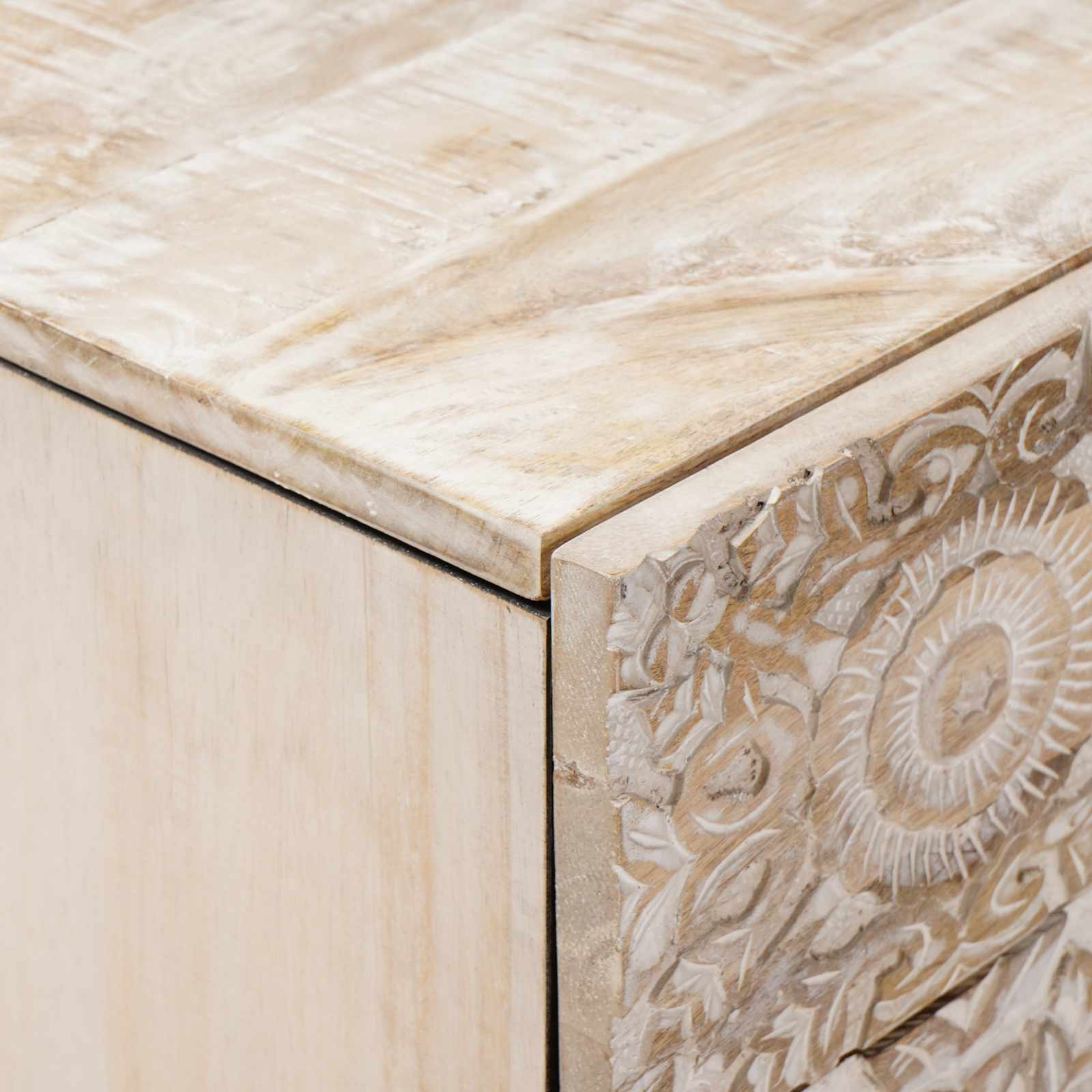 Bettkasten Braun 50 x 33 x 60 cm Massivholz Mango