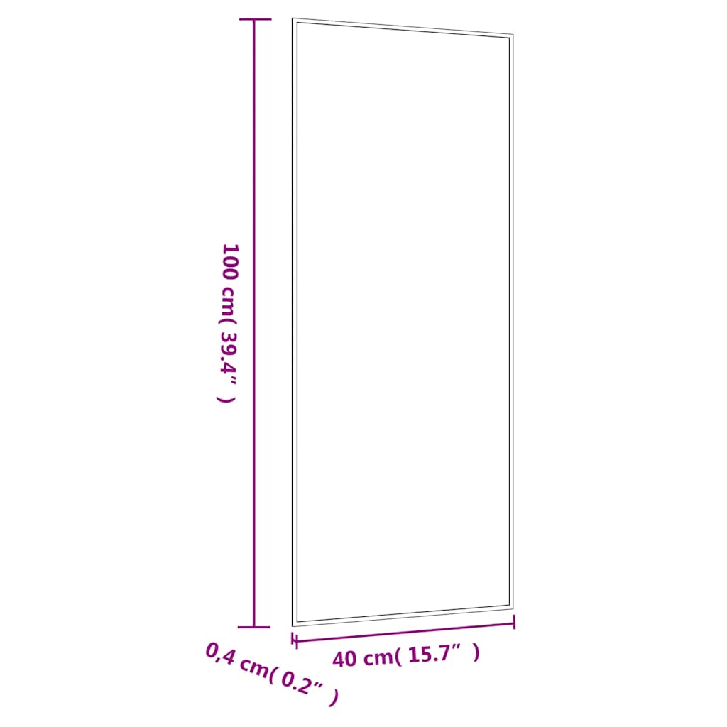 Wandspiegel 40 x 40 cm Quadratisch Glas