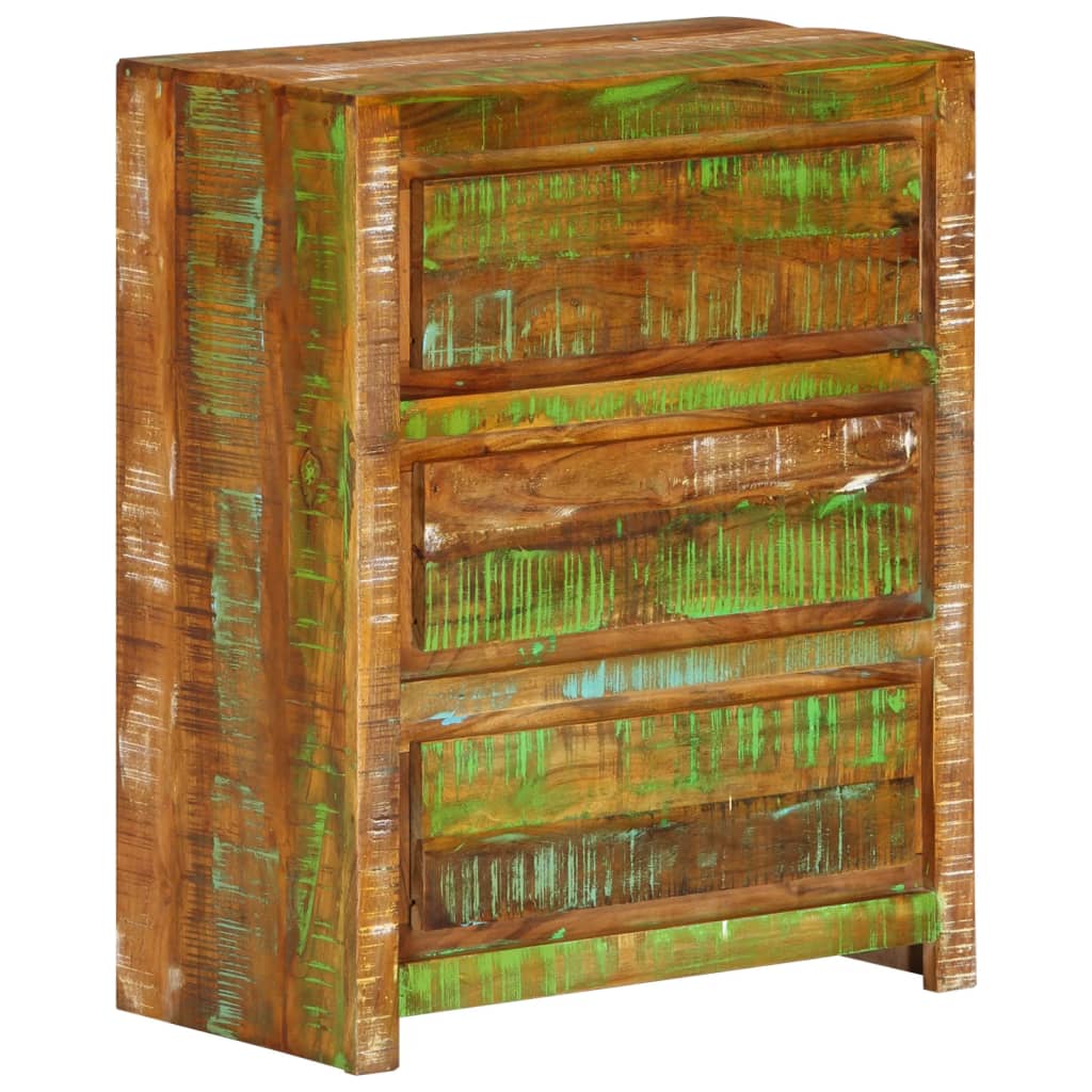 Schubladenschrank 60x33x75 cm Massivholz Akazie