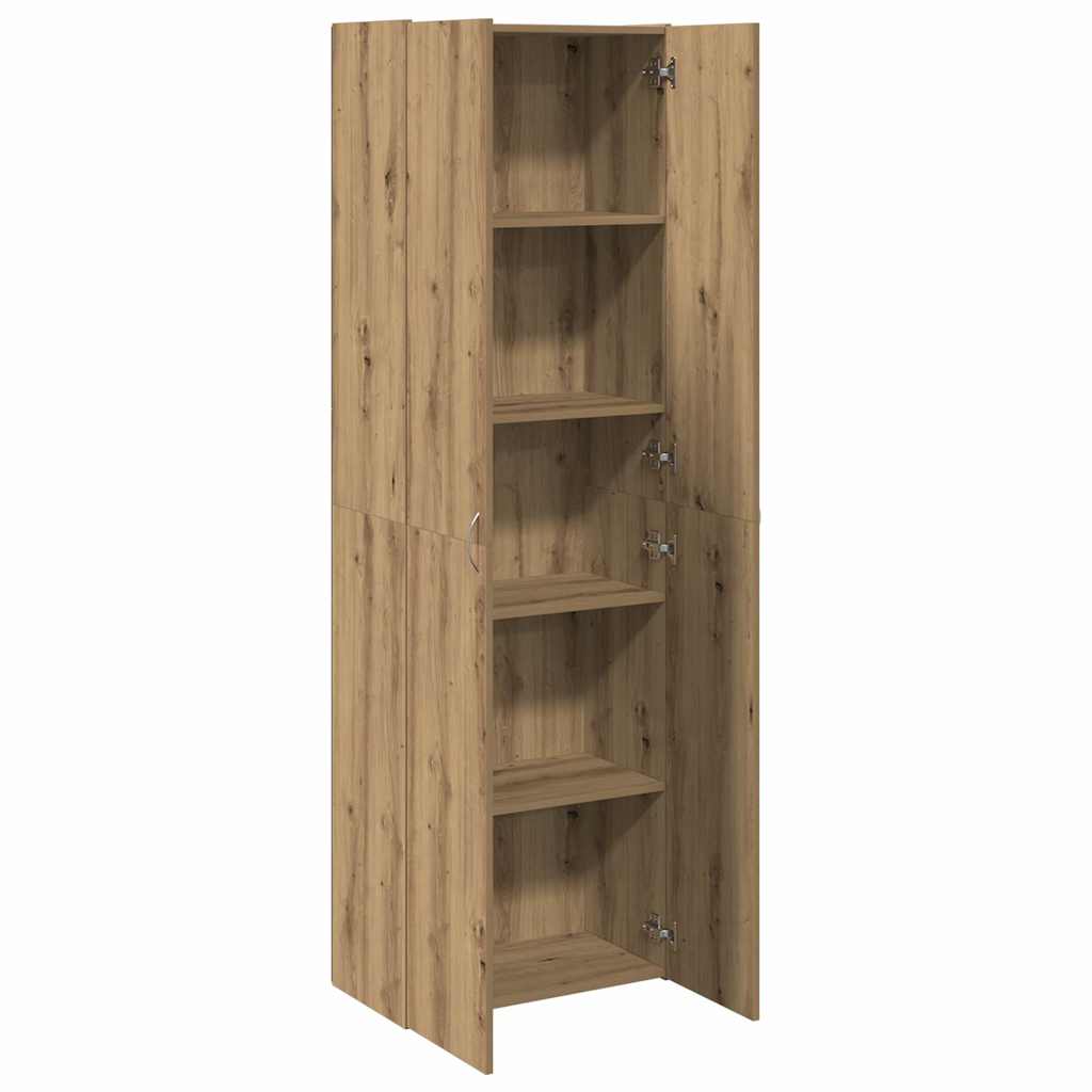 Aktenschrank Weiß 60x32x153 cm Holzwerkstoff
