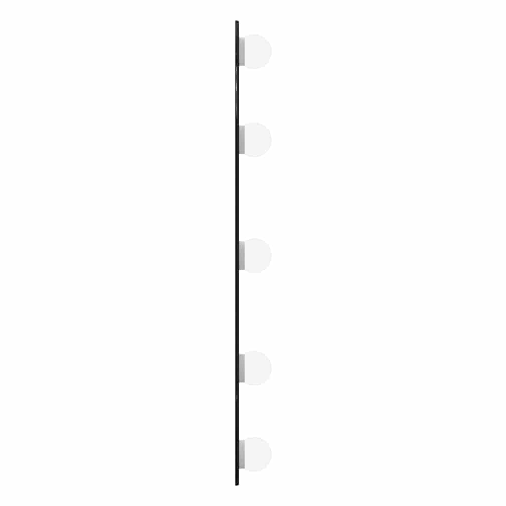 Spiegel mit LED-Leuchten 60x30 cm Glas Oval