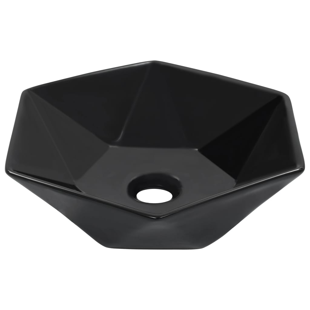 Waschbecken 41 x 36,5 x 12 cm Keramik Weiß