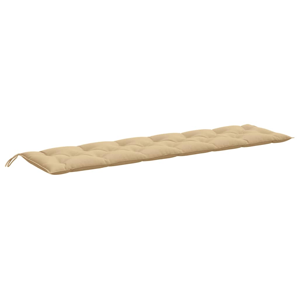 Gartenbank-Auflagen 2 Stk. Melange Anthrazit 100x50x7 cm Stoff
