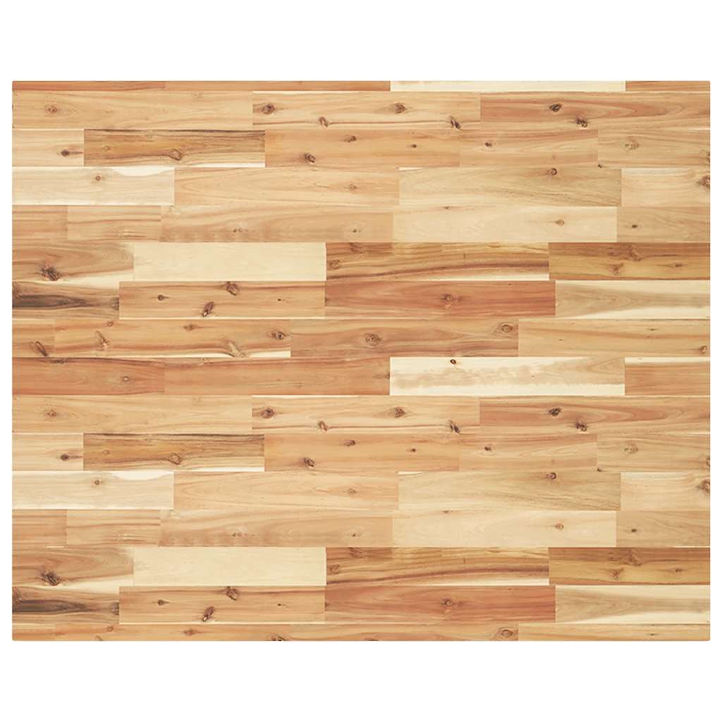 Tischplatte Rechteckig 60x50x2 cm Massivholz Akazie