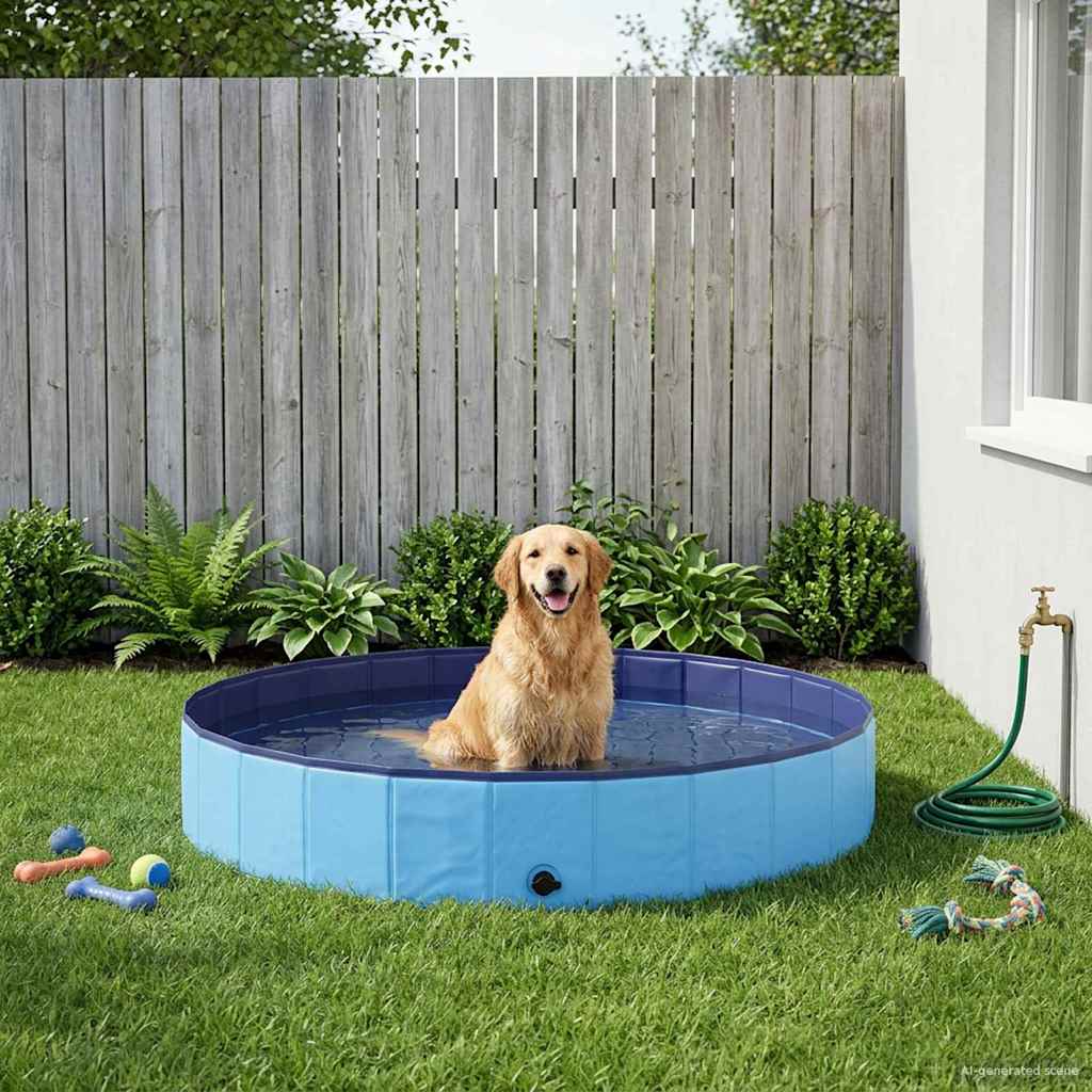 Hundepool Rot Ø200 x 30 cm Dicker PVC