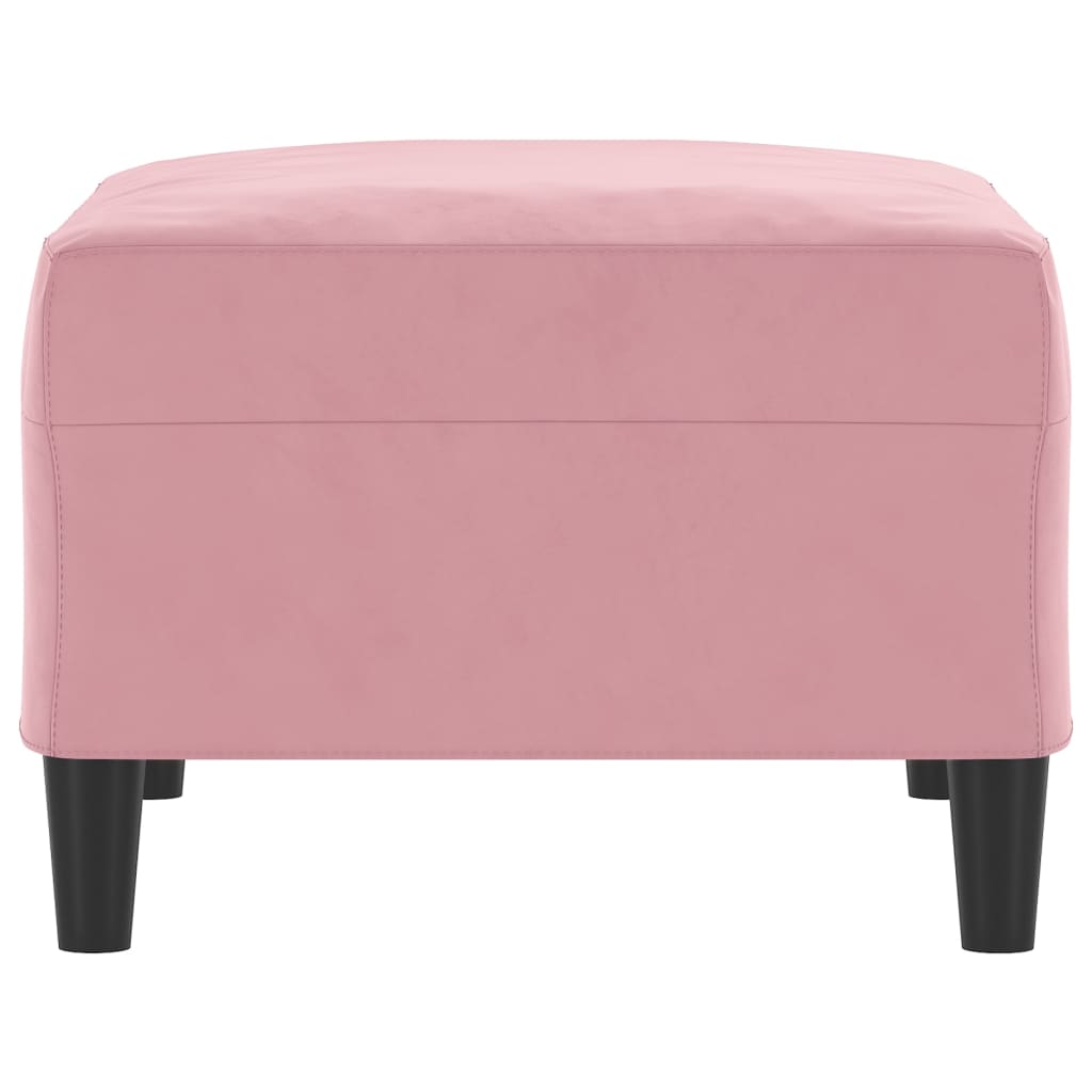 Fußhocker Hellgrau 60x50x41 cm Samt