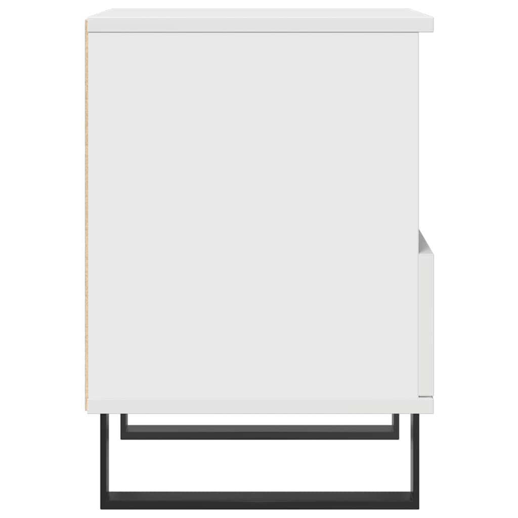 Bettschrank Schwarz Eichen-Optik 40 x 35 x 50 cm Holzwerkstoff