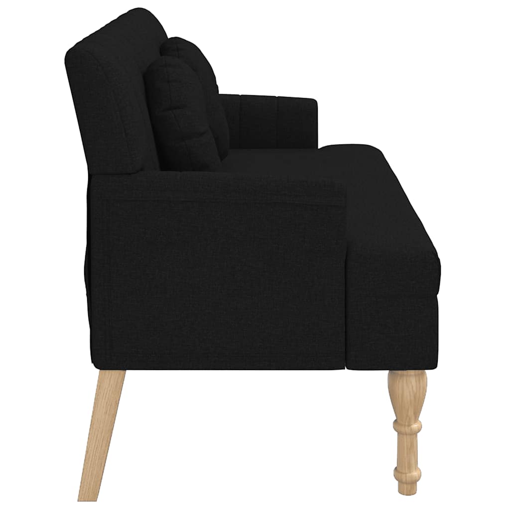 Sitzbank mit Kissen Dunkelgrau 113x64,5x75,5 cm Stoff
