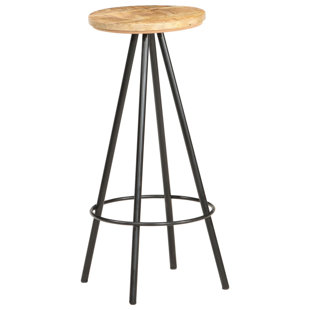 Barhocker 2 Stk. Massives Altholz