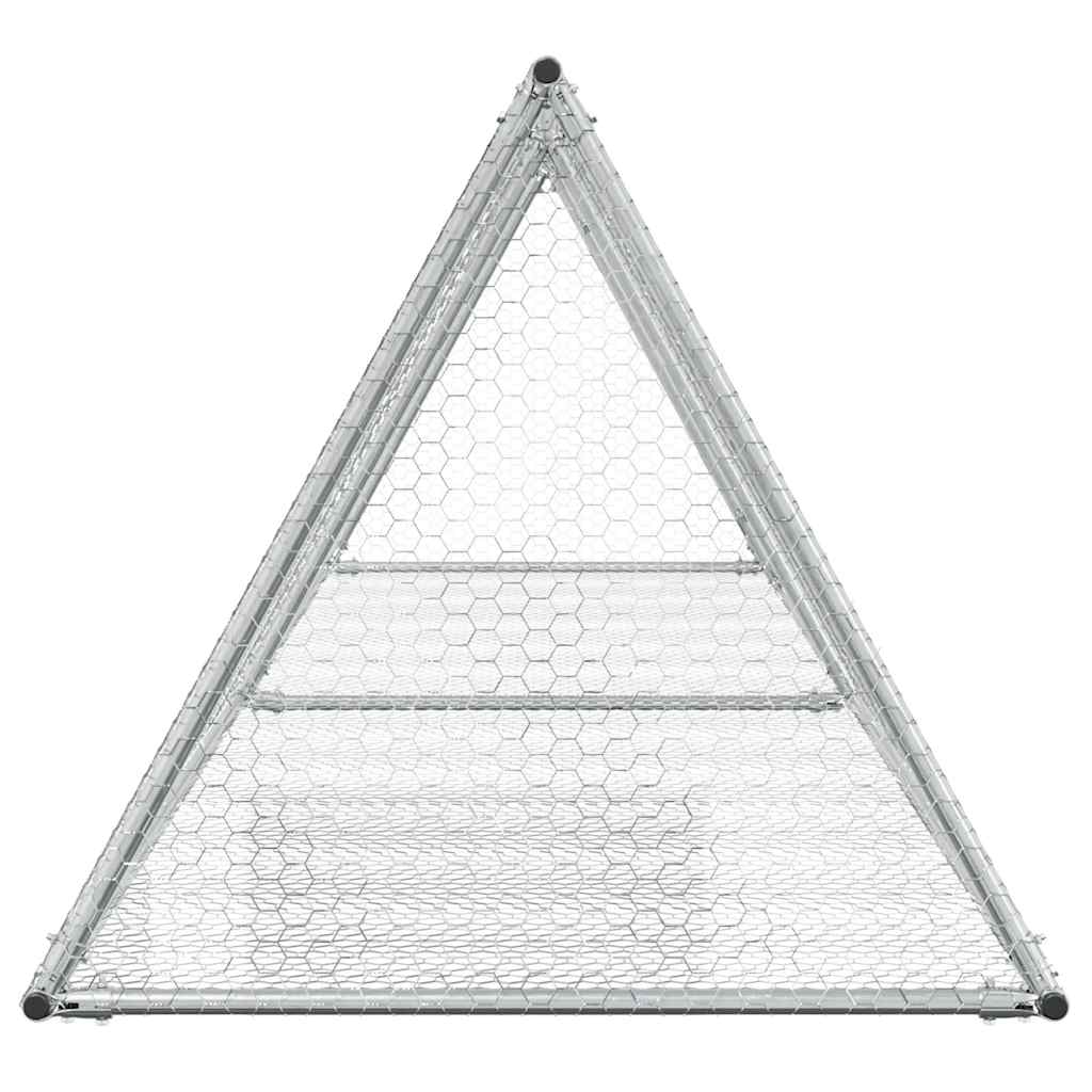 Hasenstall Silbern 200x105x91 cm Verzinkter Stahl