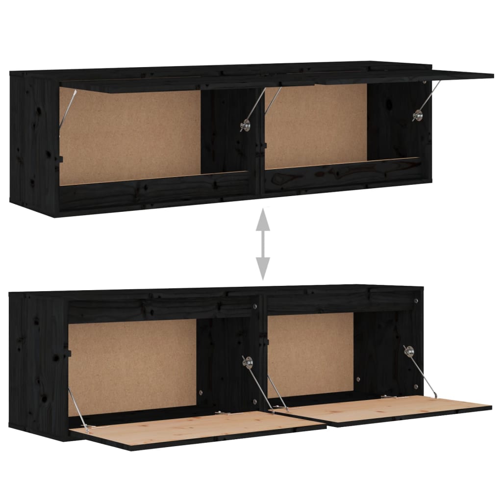 Wandschrank 60x30x35 cm Massivholz Kiefer