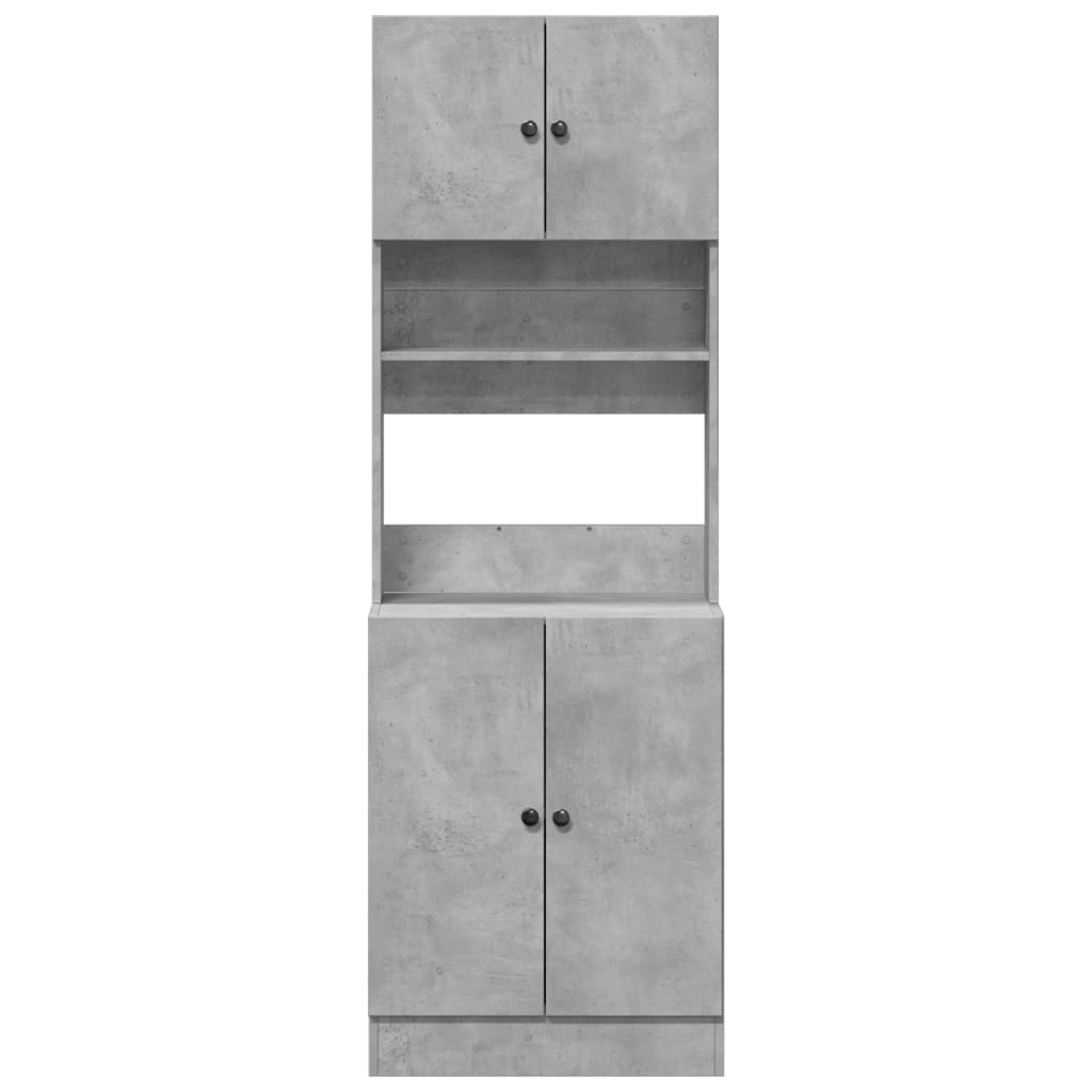 Küchenschrank Weiß 60x50x180 cm Holzwerkstoff