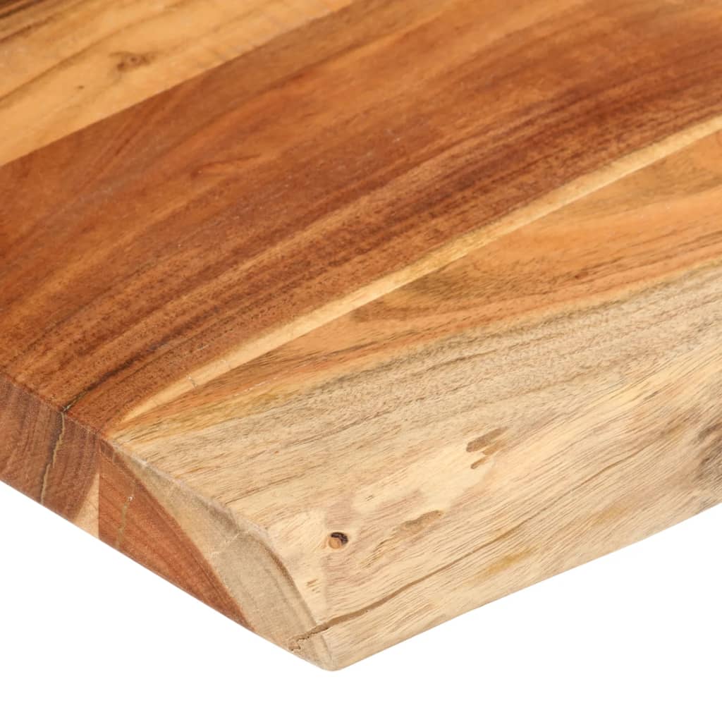 Tischplatte 40x40x2,5 cm Rechteckig Massivholz Akazie Baumkante