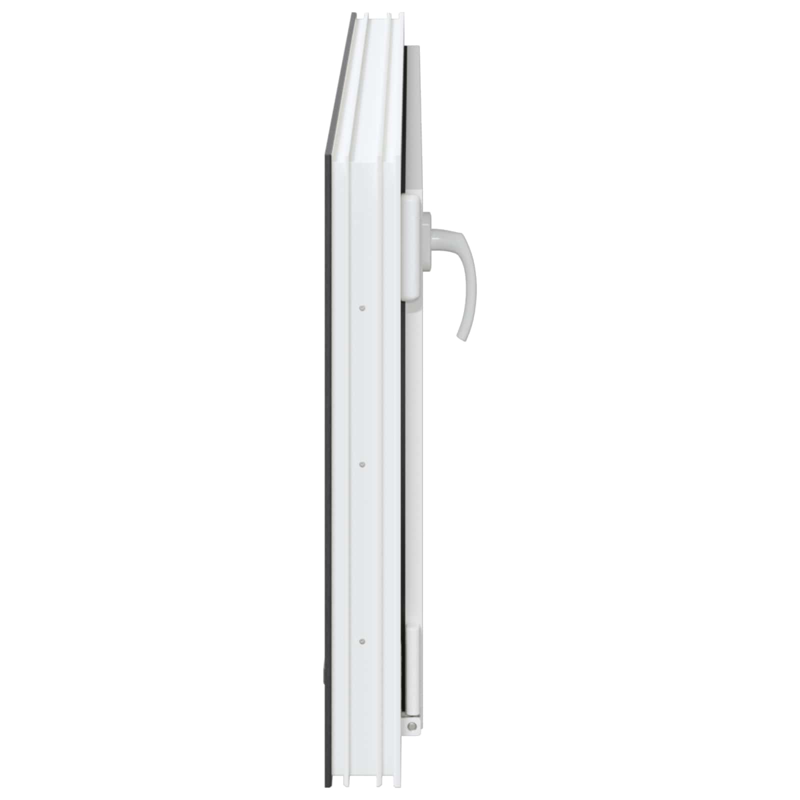 Kellerfenster RISOR 50 x 50 cm PVC und Glas Weiß