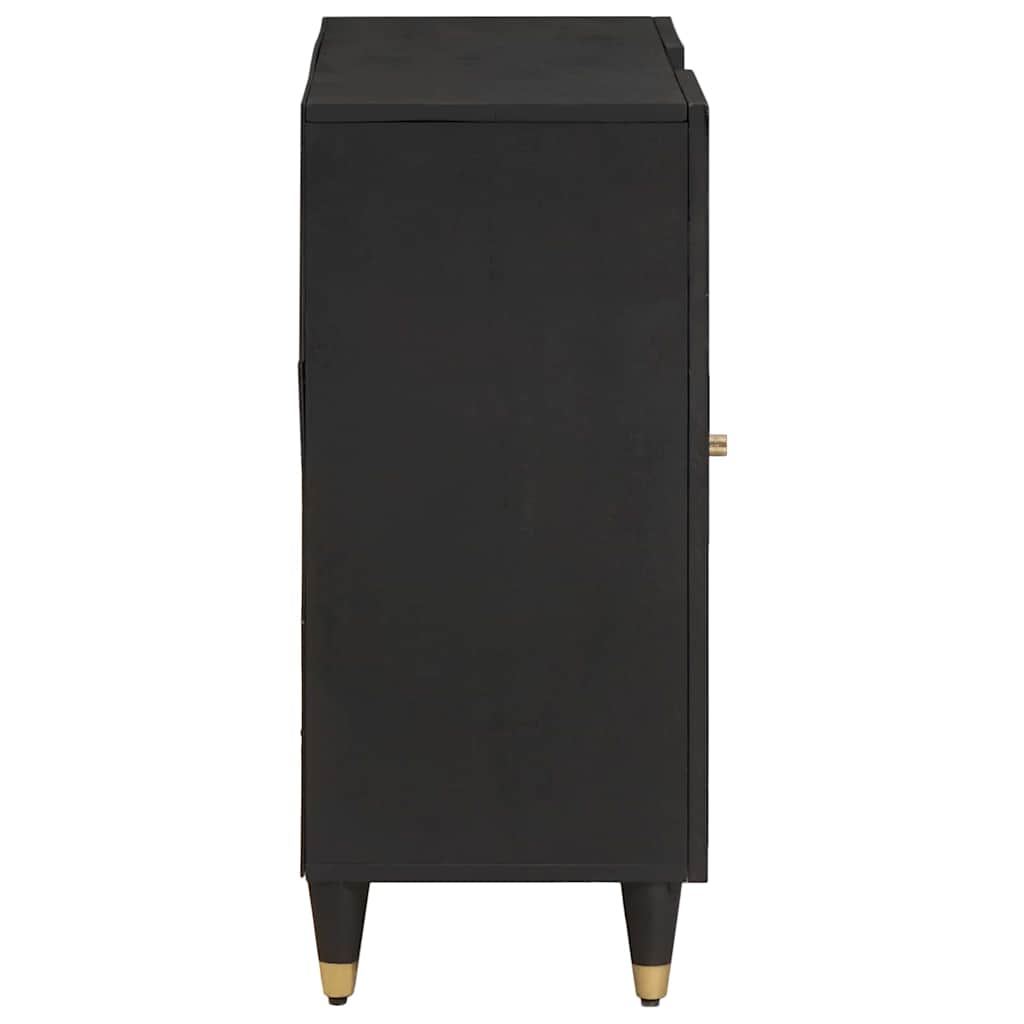 Sideboard mit Regal Braun 90 x 33 x 75 cm Massivholz Mango