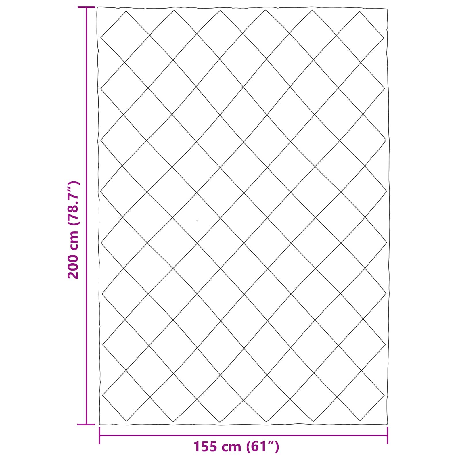 Winterbettdecke Anthrazit 135 x 200 cm Mikrofaser
