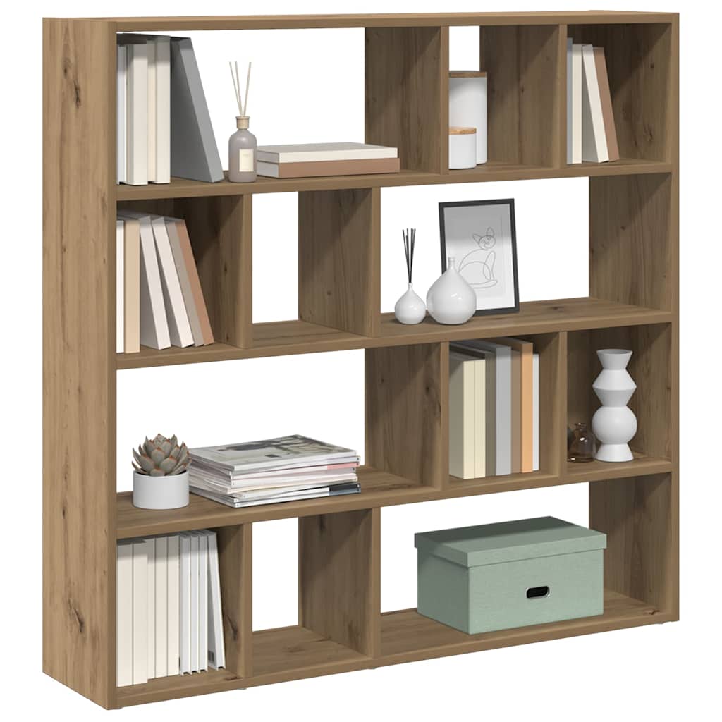Bücherregal/Raumteiler Weiß 105x24x102 cm