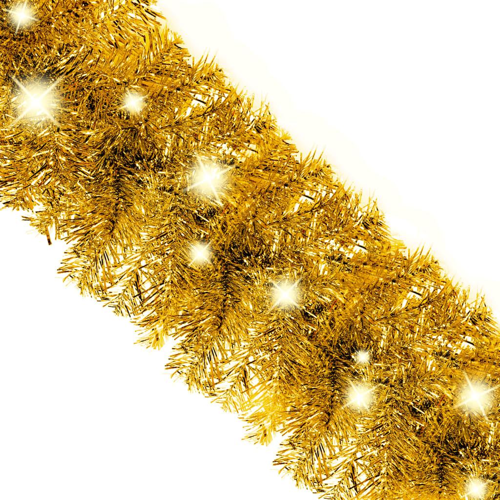 Weihnachtsgirlande mit LED 10 m Schwarz