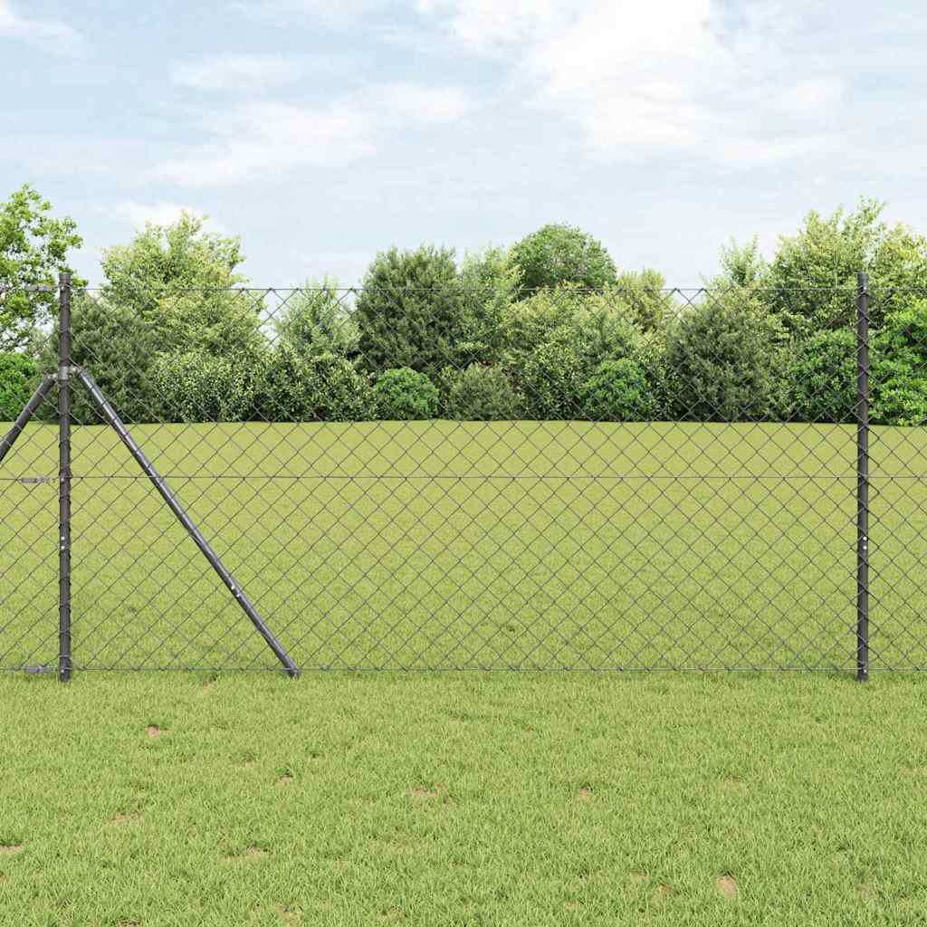 Outdoor Kettenglied-Zaun Erdfixierung 10 x 0,4 m Grün Netz