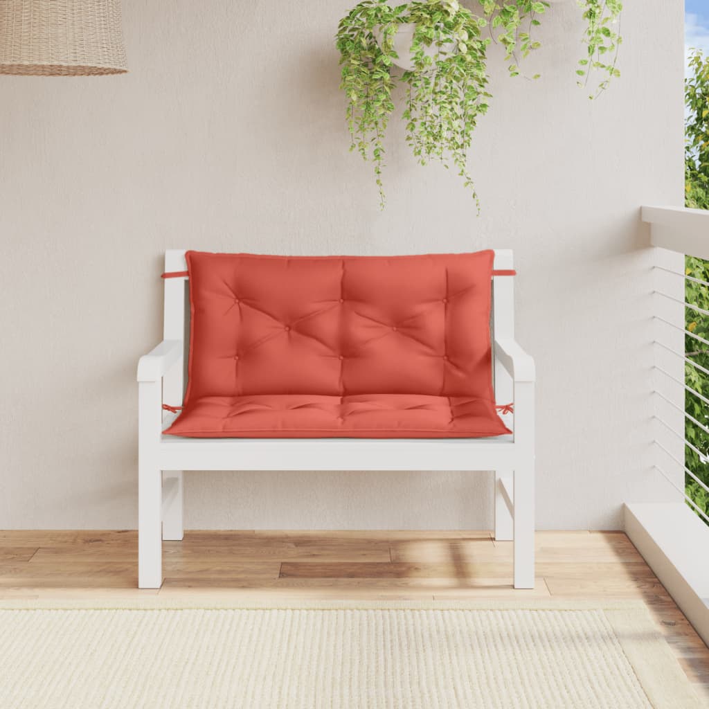 Gartenbank-Auflagen 2 Stk. Melange Anthrazit 100x50x7 cm Stoff