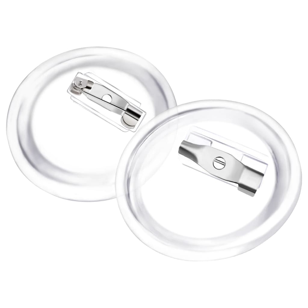 Button-Set mit Anstecknadel 100 Stk. Acryl 44 mm