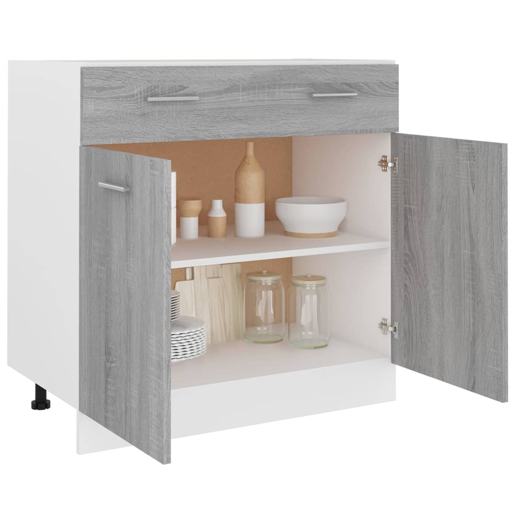 Unterschrank Lyon Weiß 60x46x81,5 cm Holzwerkstoff