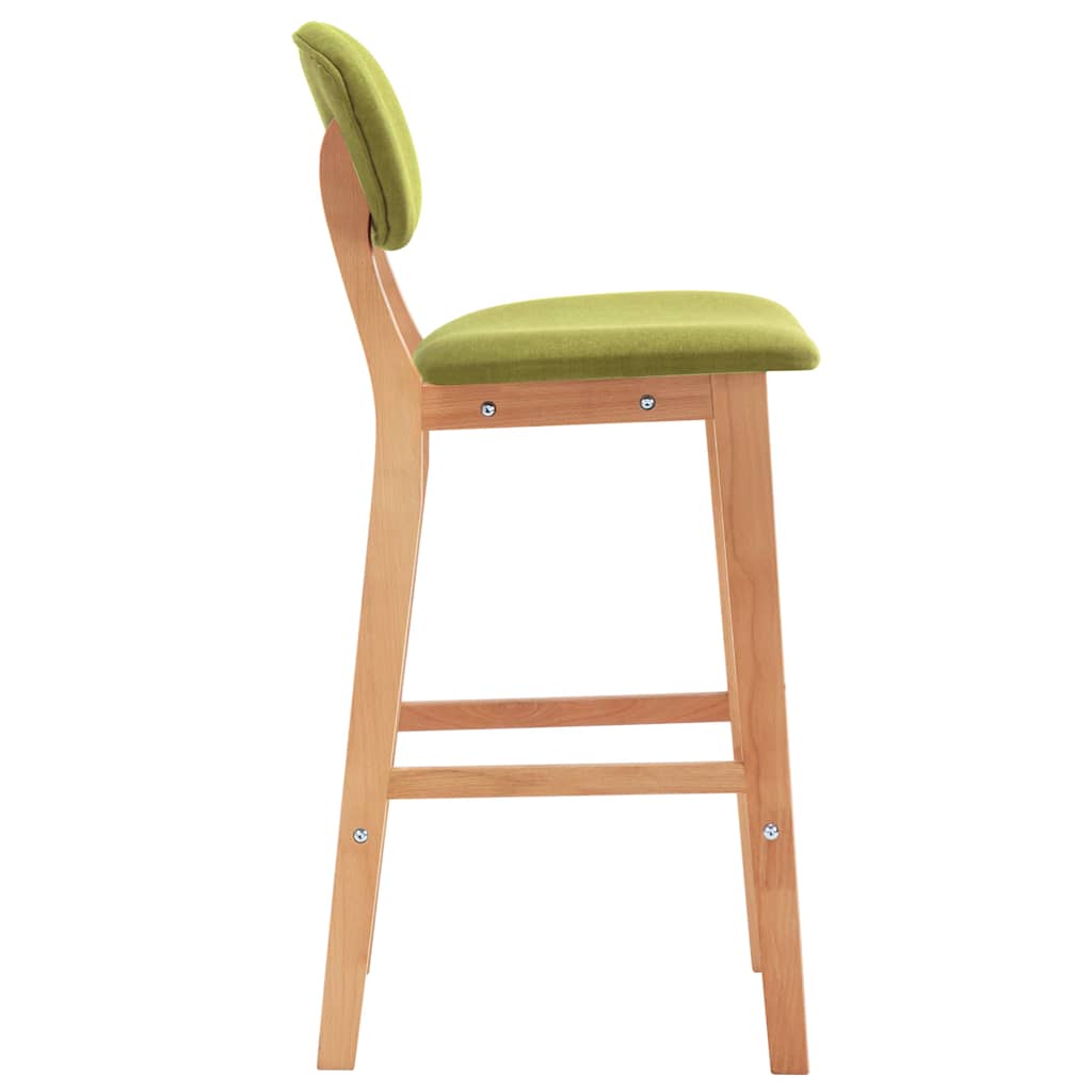 Barhocker 2 Stk. Braun Stoff