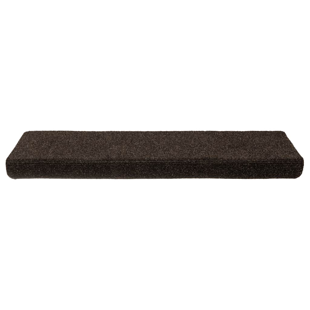 Stufenmatten Selbstklebend 15 Stk. 65x21x4 cm Hellbraun Rechteckiger Rand