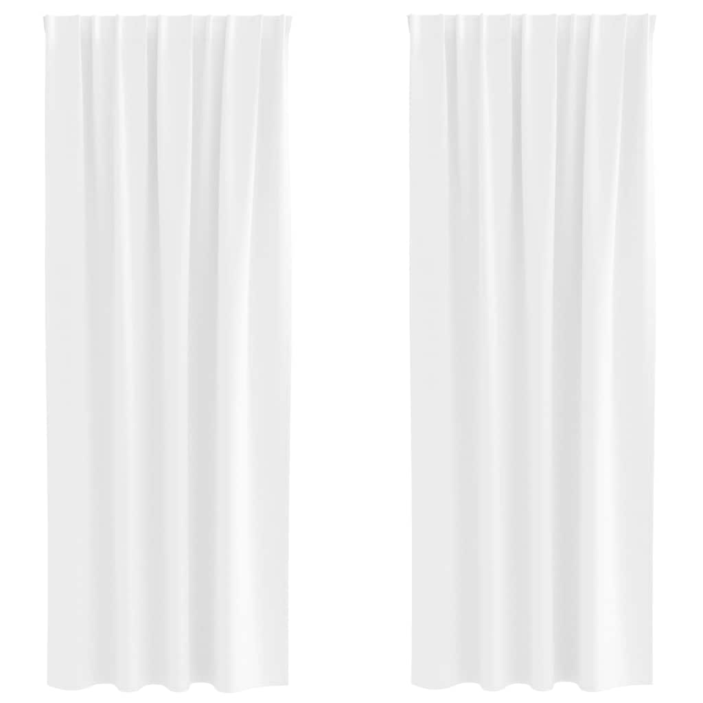 Verdunkelungs-Vorhänge mit Ringen 2 pcs Beige 140 x 140 cm