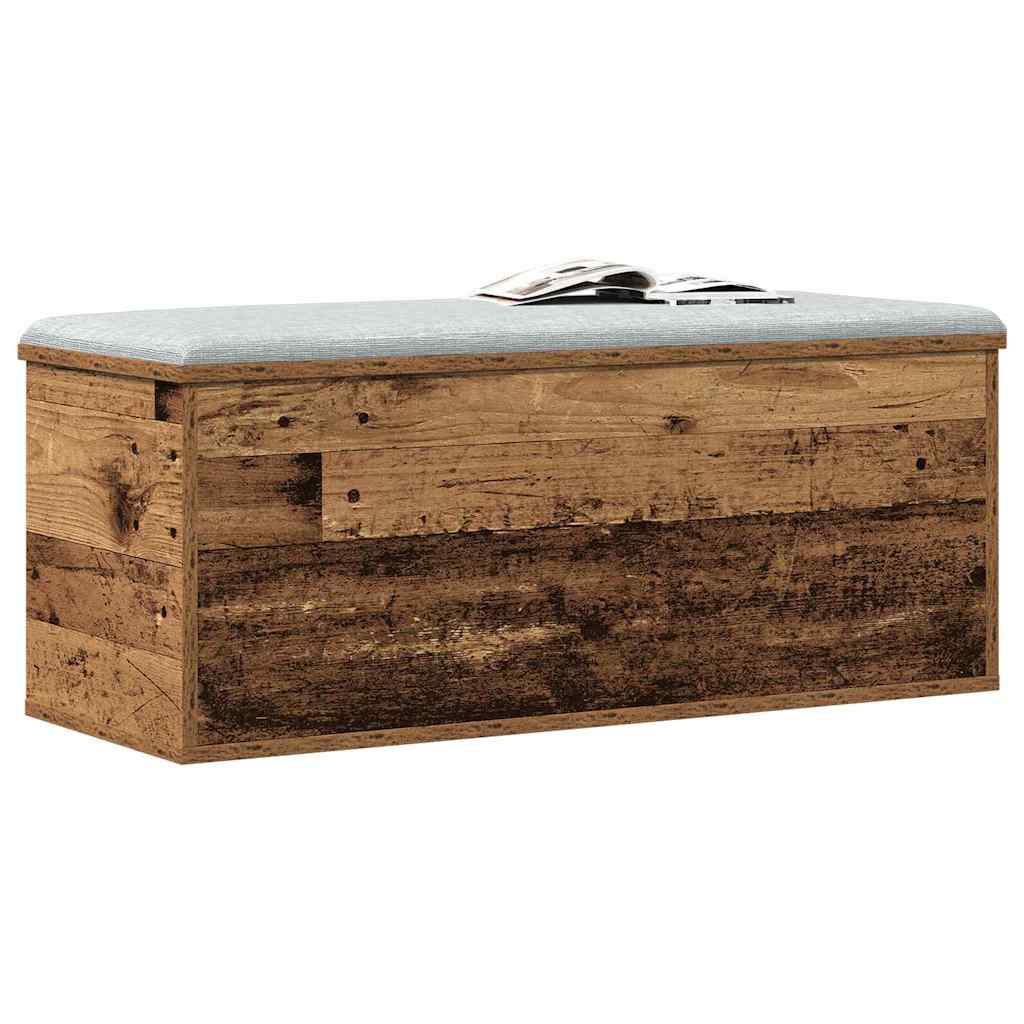 Aufbewahrungstruhe Weiß 84x42x46 cm Holzwerkstoff