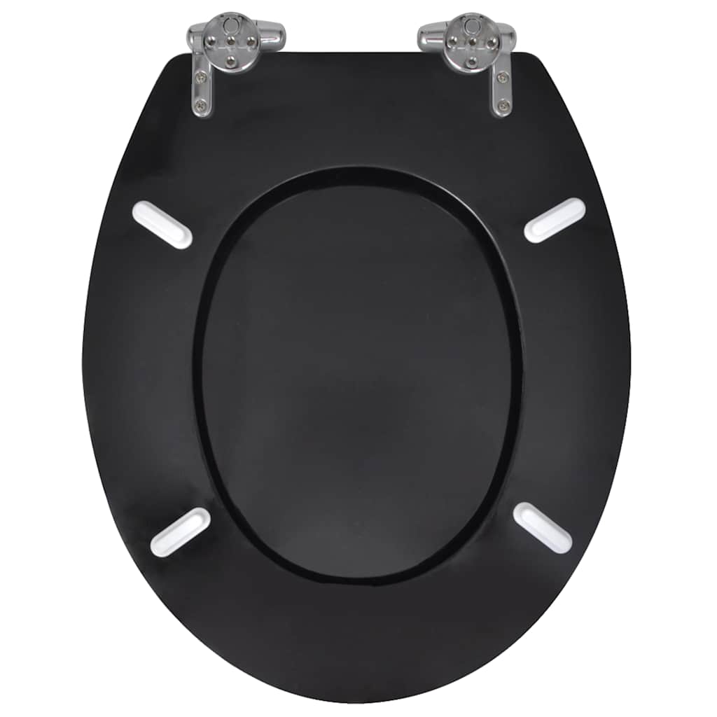 Toilettensitz MDF Deckel Schlichtes Design Weiß