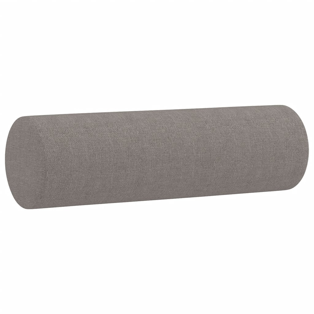 2-Sitzer-Sofa mit Zierkissen Braun 120 cm Stoff