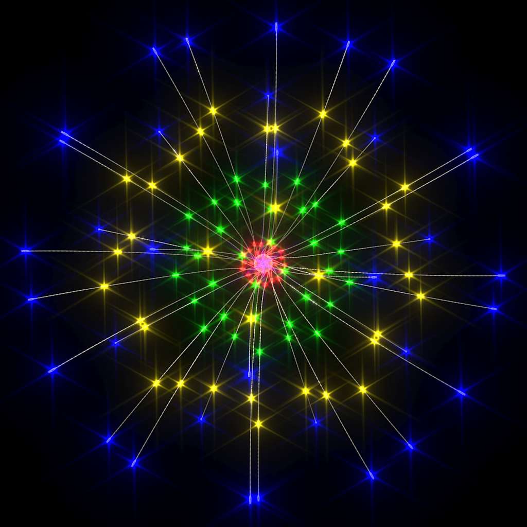 Feuerwerkslicht Weihnachtsdeko Warmweiß 20 cm 140 LEDs