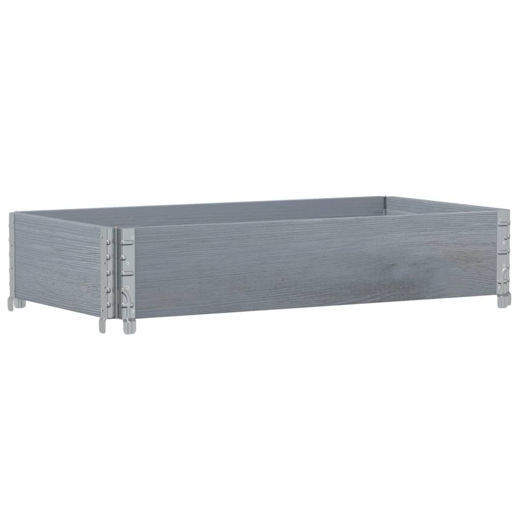 Pflanzkasten Grau 150x100 cm Massivholz Kiefer