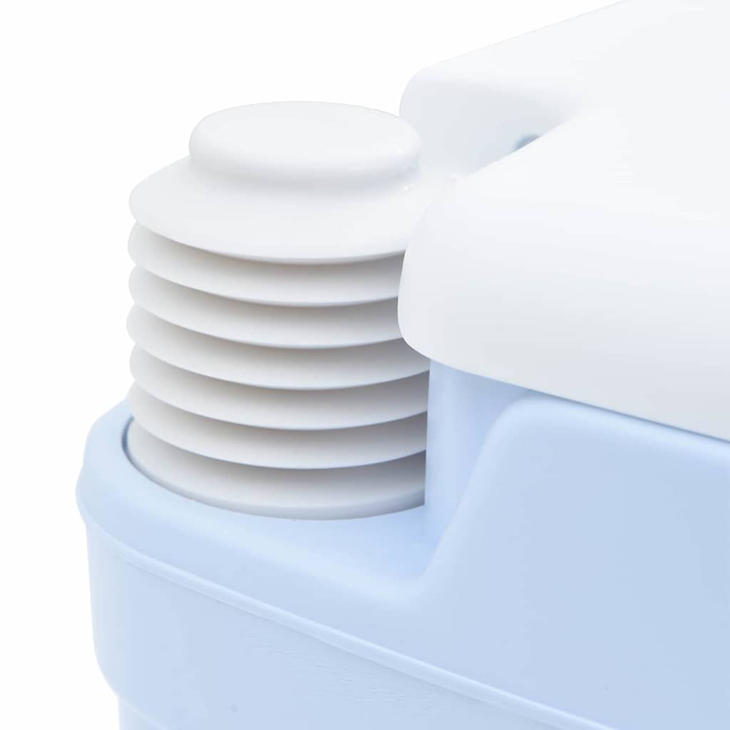 Camping-Toilette Grau und Weiß 41,5 x 36,5 x 30 cm Polyethylen